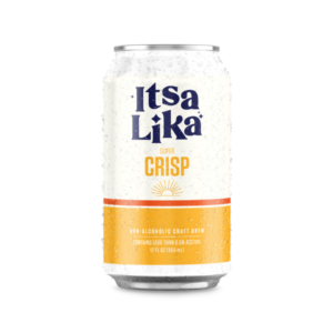 Can of Super Crisp Non-Alcoholic Golden Ale by ItsaLika Beer