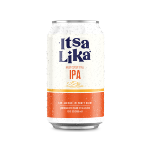 Can of West Coast Style Non-Alcoholic IPA by ItsaLika Beer