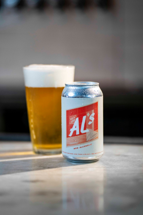 A can of AL's Classic American NA Beer