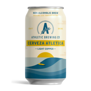 can of cerveza athletica non alcoholic beer by athletic brewing