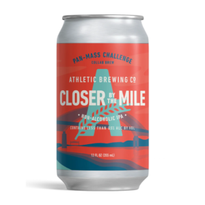 can of closer by the mile non alcoholic beer by athletic brewing