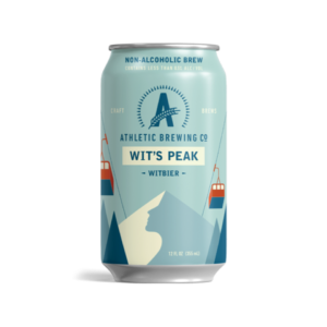 can of wits peak non alcoholic beer athletic brewing company
