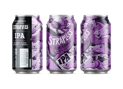 Cans of Strapless Non Alcoholic IPA