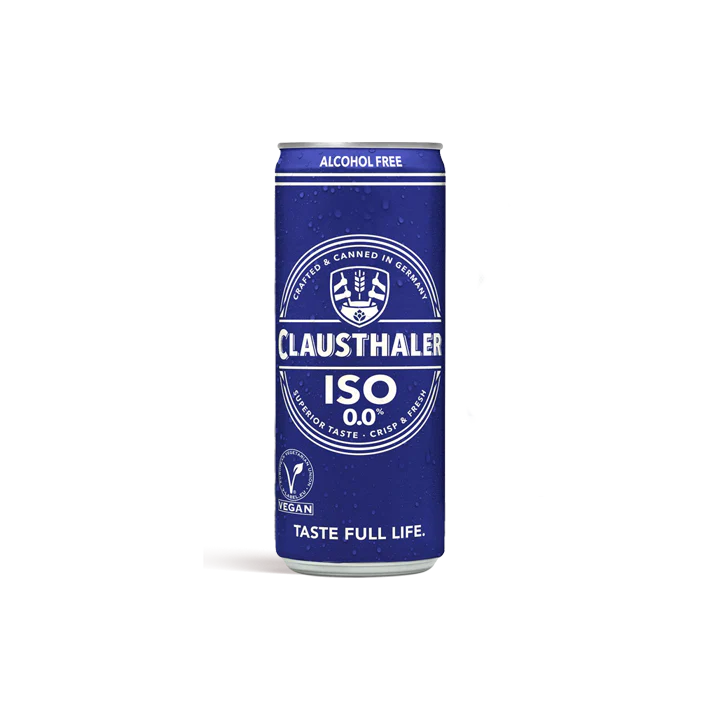 can of clausthaler iso