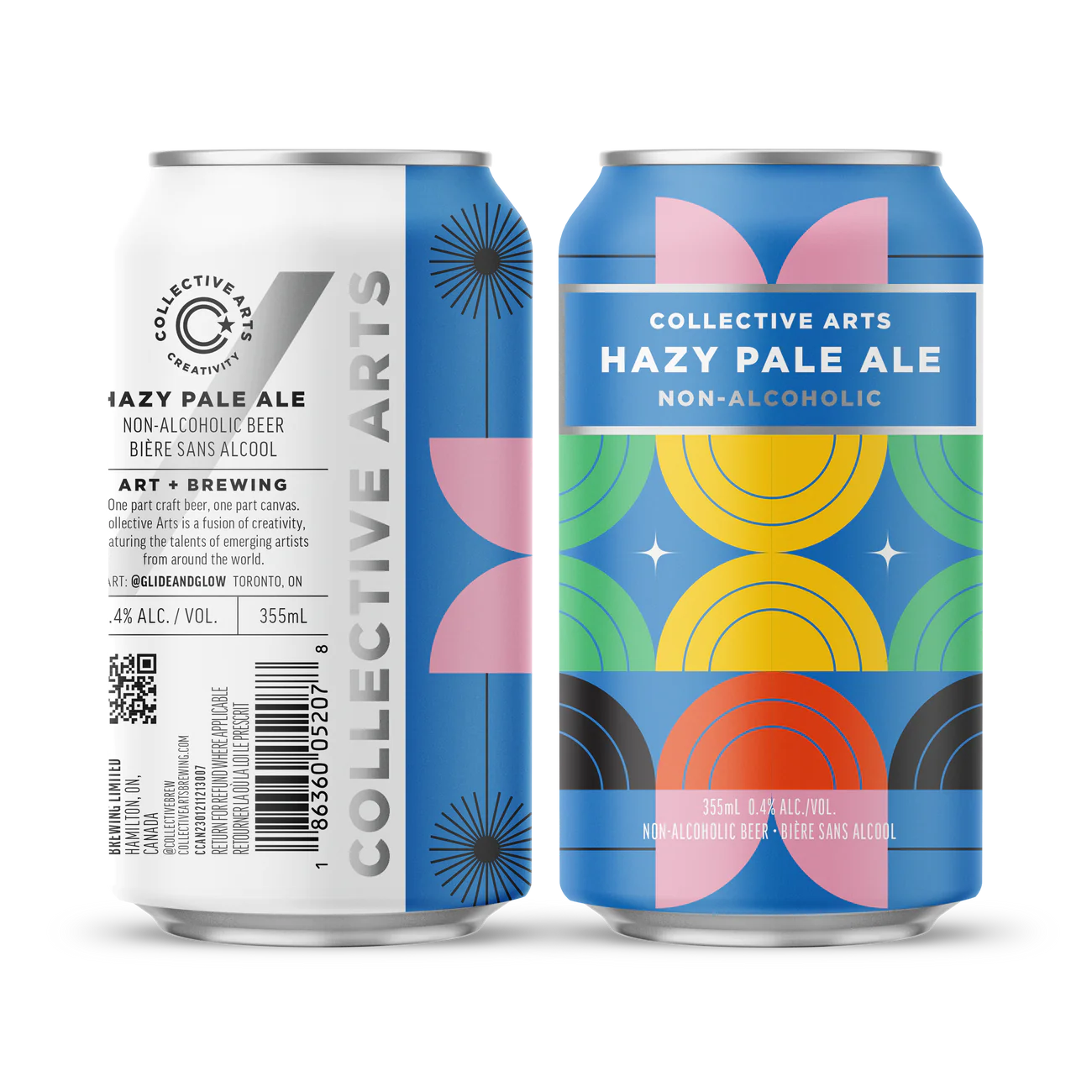 can of non-alcoholic hazy pale ale by collective arts brewing