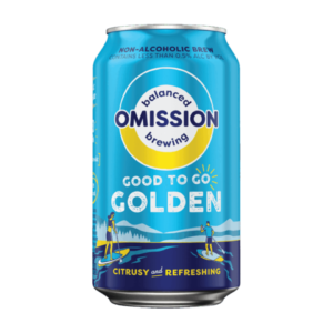 can of omission good to go non alcoholic golden ale