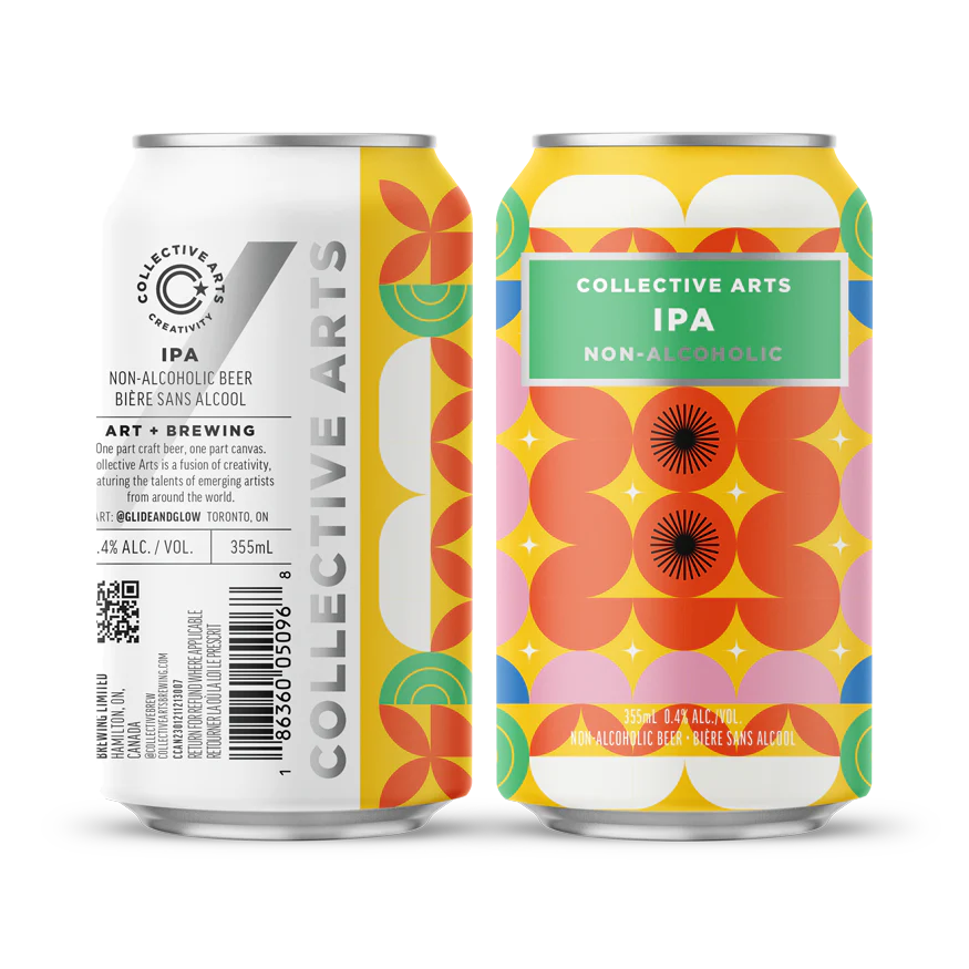 Can of non-alcoholic ipa by collective arts brewing