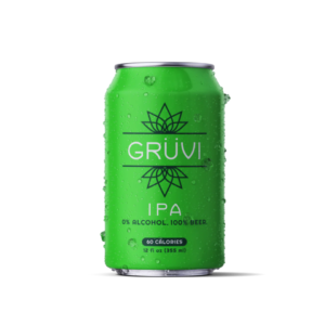 can of non-alcoholic IPA by gruvi