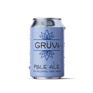 can of non-alcoholic pale ale by gruvi