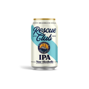 Can of Rescue Club IPA non-alcoholic beer