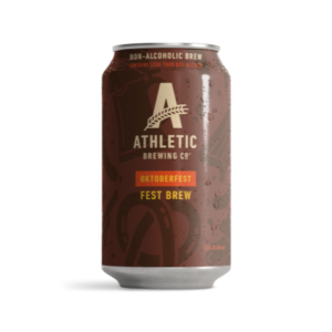 a can of fest beer non-alcoholic beer by athletic brewing