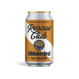 Can of Rescue Club non-alcoholic Oktoberfest