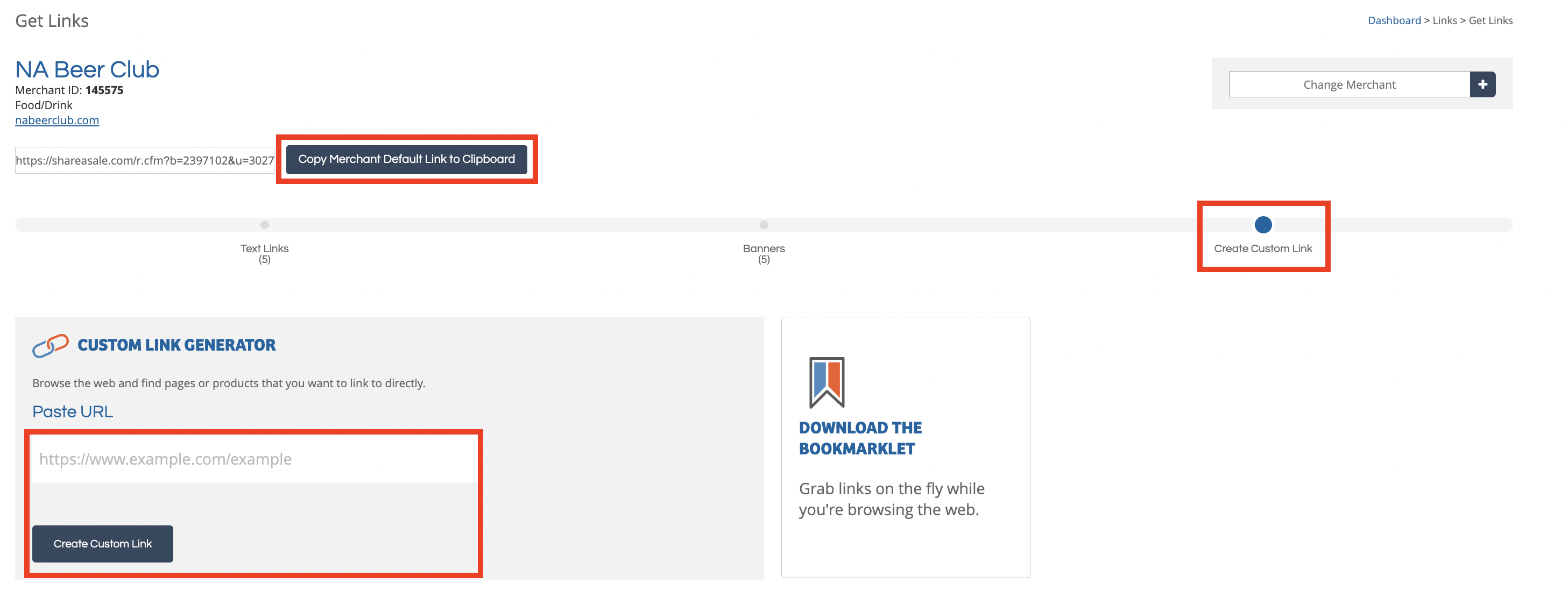 Create your links to NA Beer Club in Share a Sale Create your links to NA Beer Club in Share a Sale
