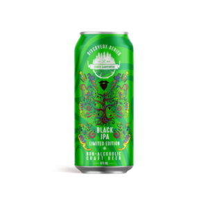 can of non-alcoholic black ipa by sober carpetner