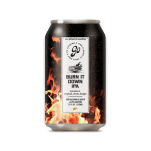 can of burn it down non-alcoholic ipa by go brewing