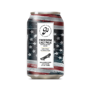can of freedom cali pale non alcoholic beer by go brewing