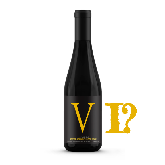 bottle of gravitas VI by bravus brewing non alcoholic stout
