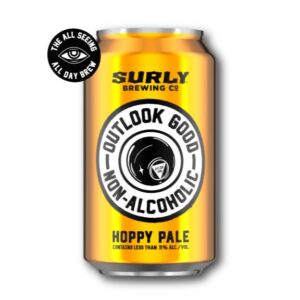 can of outlook good non-alcoholic beer by surly brewing