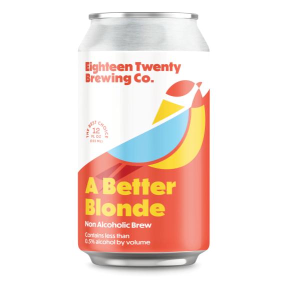 can of better blonde non alcoholic beer by 1820 brewing