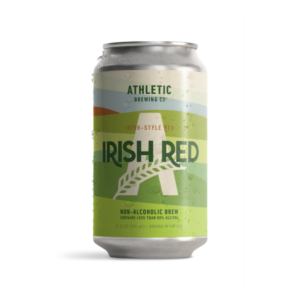 can of irish red ale non-alcoholic beer by athletic brewing