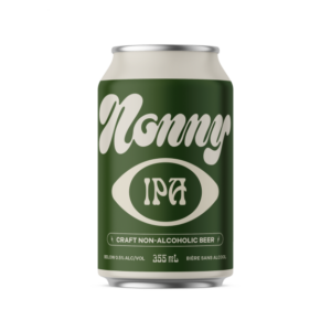 can of nonny west coast ipa non alcoholic beer