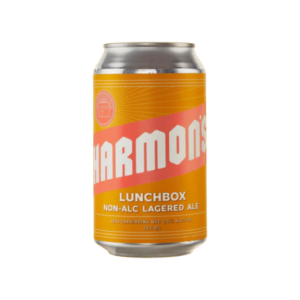 a can of harmons lunchbox nonalcoholic lager