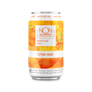 can of citra haze non-alcoholic ipa by untitled art