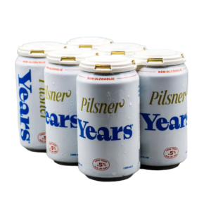 6 pack of years non-alcoholic pilsner