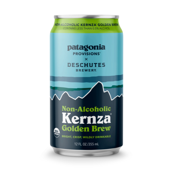 patagonia provisions kernza non-alcoholic golden brew by deschuttes brewing<br />
gold medal winner at the great american beer festival.