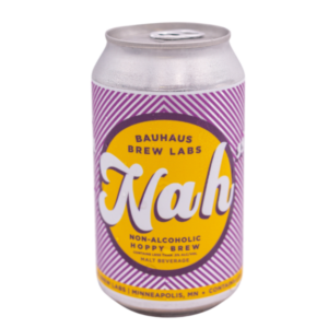 can of nah hoppy brew non alcoholic beer bauhaus brew labs