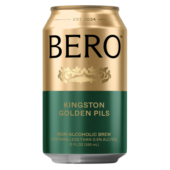 can of bero kingston golden pilsner non-alcoholic beer