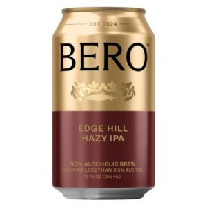 can of edge hill hazy non-alcoholic ipa by bero brewing