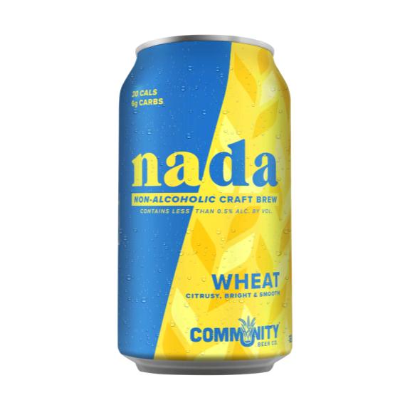 can of nada wheat non-alcoholic beer