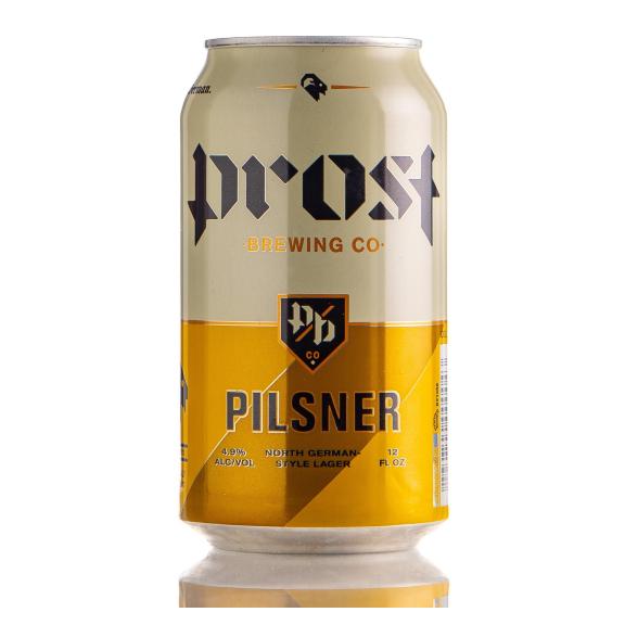 can of prost pilsner by prost brewing company in denver colorado