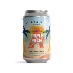 can of athletic brewing triple palm non-alcoholic triple IPA